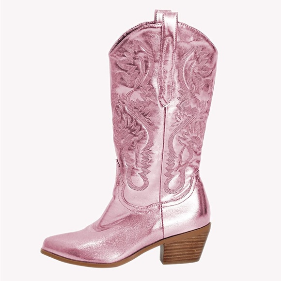 Pink Cowgirl Boots, size 7 - Picture 2 of 11
